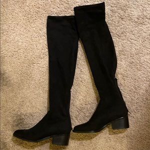 steve madden thigh high suede boots